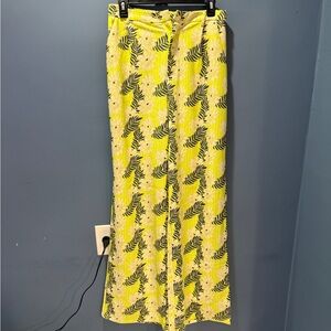 Floral Yellow Women's Trousers